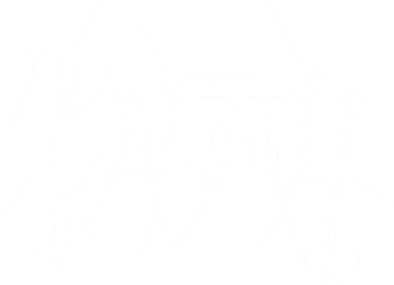 Kalmo logo, white, transparent background